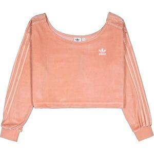 Adidas Peach Long Sleeve Crop Top